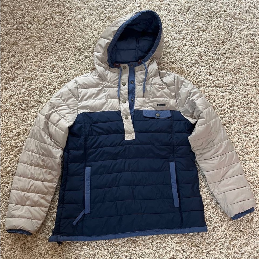 Columbia hooded pullover puffer jacket